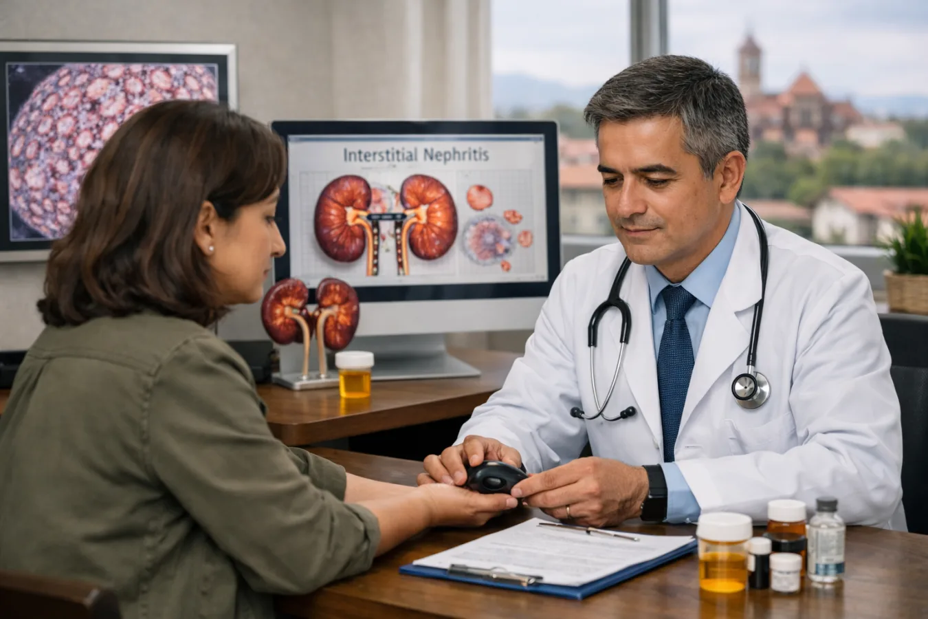 Nefritis intersticial: diagnóstico clínico especializado, manejo de la inflamación tubular y protección de la función renal en Metepec